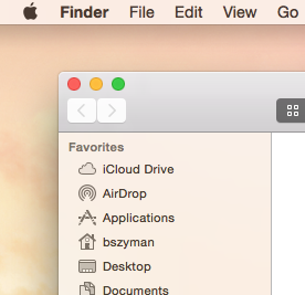 macOS X Yosemite Screenshot